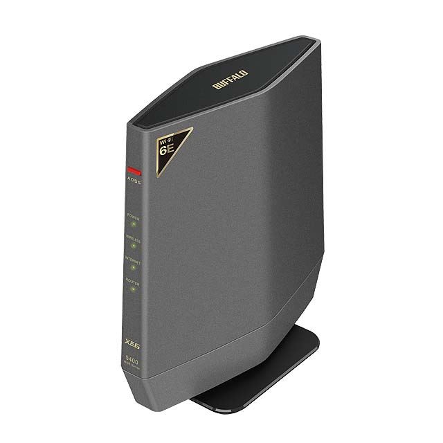 バッファロー、トライバンド対応のWi-Fi 6Eルーター「WSR-5400XE6