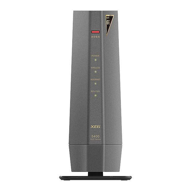 バッファロー、トライバンド対応のWi-Fi 6Eルーター「WSR-5400XE6