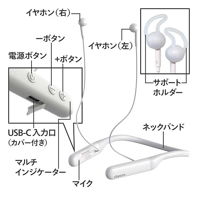 cheero、軟骨伝導式ワイヤレスイヤホン「Otocarti LITE」 - 価格.com