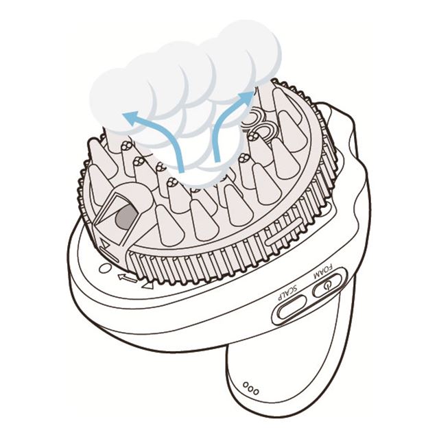 アデランス、濃密泡を自動で作れる電動シャンプーブラシ「AWANIST