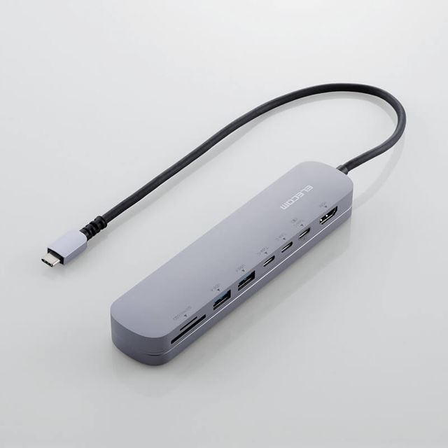 エレコム、データ通信用USB Type-Cポート搭載のマグネット付き 