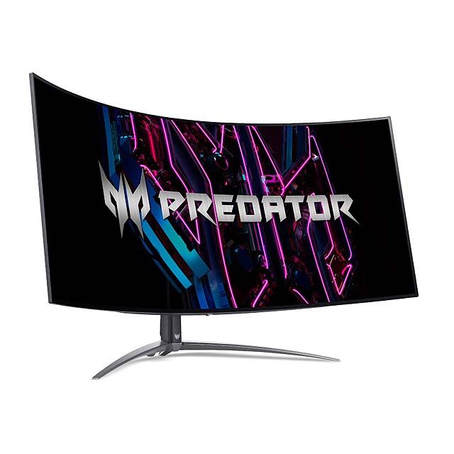 エイサー、有機ELパネル採用の44.5型湾曲ゲーミングモニター「Predator