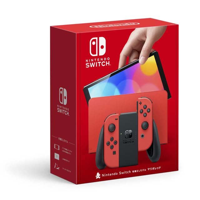 即発送 新品 Nintendo Switch 有機EL 新カラー マリオレッド