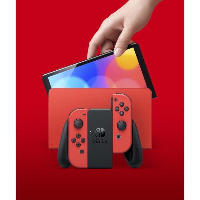 任天堂、“マリオの赤”がモチーフの「Nintendo Switch（有機ELモデル ...