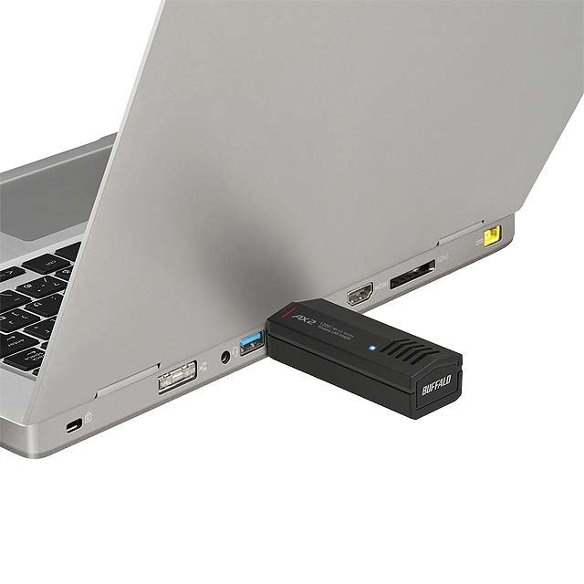 バッファロー、USB接続のWi-Fi 6対応アダプター「WI-U3-1200AX2I