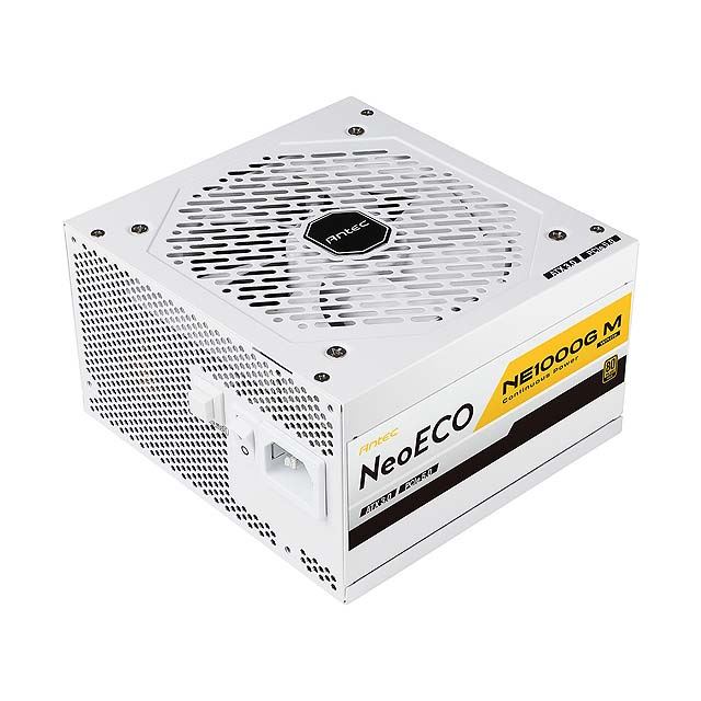 Antec、80PLUS GOLDを取得した1000W電源ユニット「NE1000G M WHITE ATX