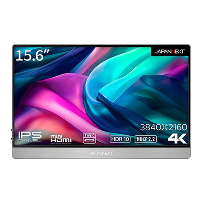 39,980円、Type-C接続対応の15.6型4Kモバイル液晶「JN-MD