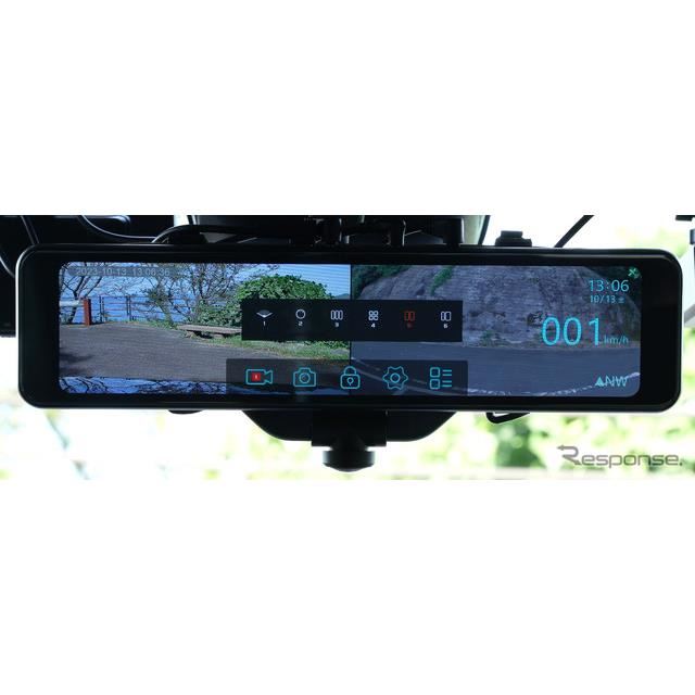360度カメラ＋ナイトビジョン、最強のデジタルミラー型3カメラドラレコ 