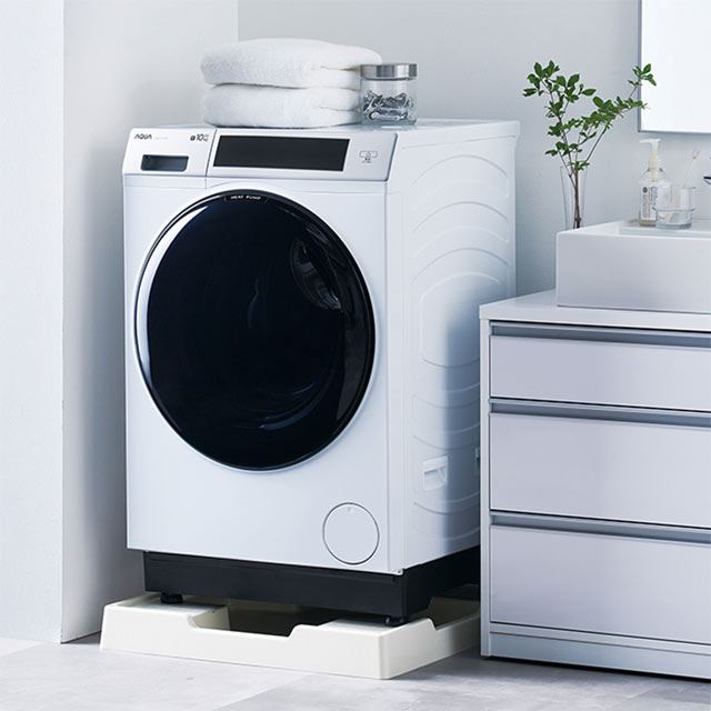 AQUAドラム式洗濯機(乾燥無し) - 生活家電