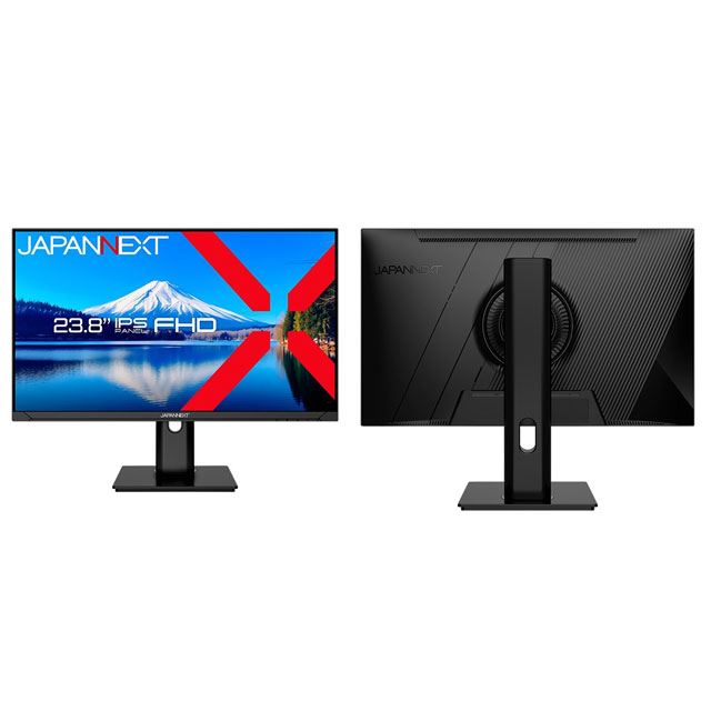 17,980円～、JAPANNEXTが23.8型フルHD液晶ディスプレイ2機種を発売