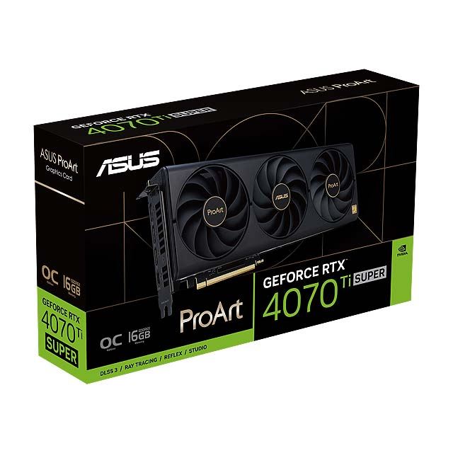 ASUS、「ProArt」ブランドの「GeForce RTX 4070 Ti SUPER」搭載ビデオ ...