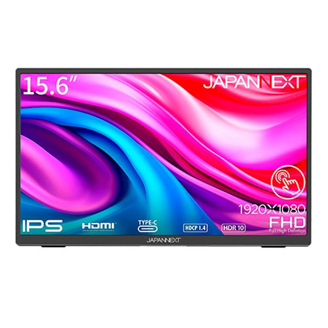 23,980円、10点マルチタッチ対応の15.6型モバイル液晶「JN-MD-i156FHDR