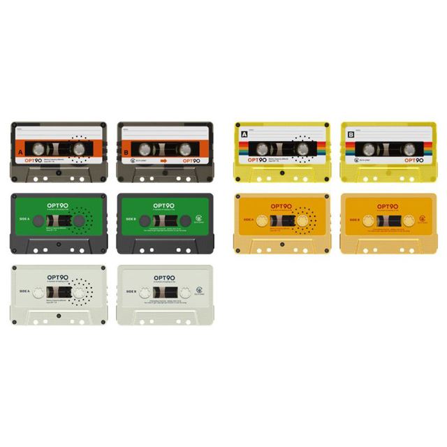 レトロな5色展開のカセットテープ型Bluetoothスピーカー、3,960円で 