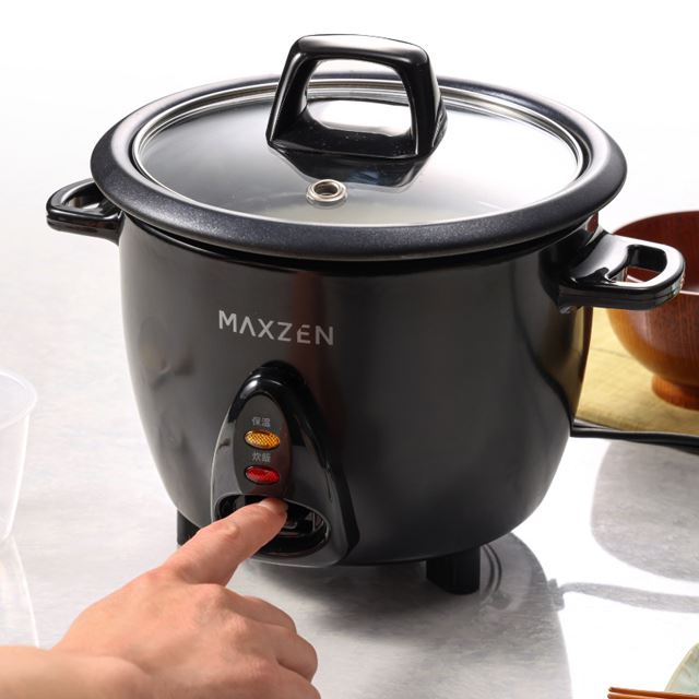 MAXZEN、“スイッチ押すだけ”少量炊き専用「ワンタッチ炊飯器」4,280円 