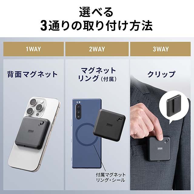 サンワ、スマホに装着して通話を録音できるボイスレコーダー「400-SCNICR3BK」 - 価格.com