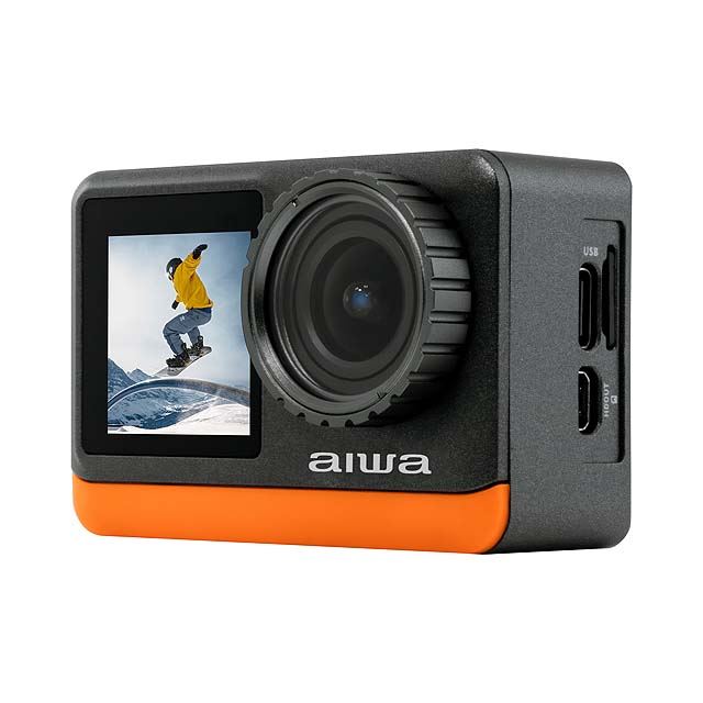 25,800円、デュアル液晶の4Kアクションカメラ「aiwa cam B4K