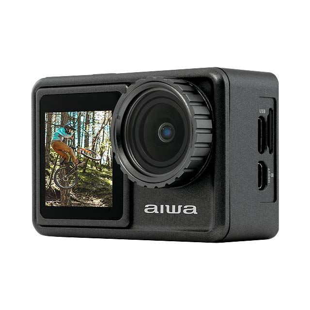 28,800円、デュアル液晶の5Kアクションカメラ「aiwa cam S5K」