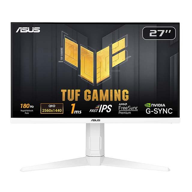 ASUS、2560×1440表示の27型ゲーミングモニター「TUF Gaming VG27AQL3A-W」 - 価格.com