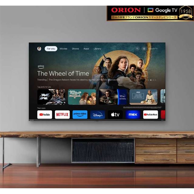 ORION 40V型 フルハイビジョン チューナーレス スマートテレビ