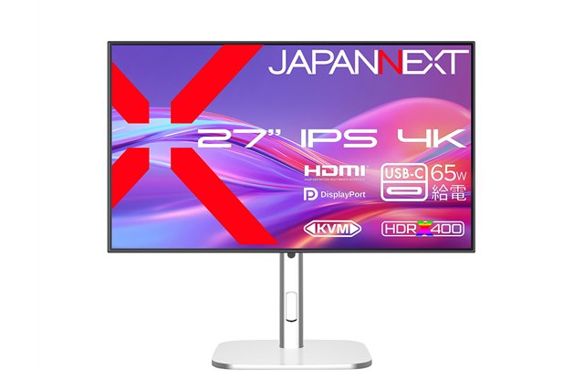 JAPANNEXT�AUSB Type-C 65W���d�Ή���27�^4K�t���f�B�X�v���C�uJN-IPSB27U-HSPC6�v