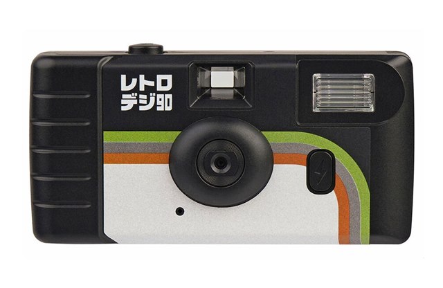ケンコー、1/10型センサー搭載の巻き上げカメラ風トイデジカメ「レトロデジ90」