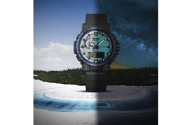 �J�V�I PRO TREK�u�N���C�}�[���C���v����A�������h���S���A�C�����`�[�t�ɂ����uPRW-61D�v���o��