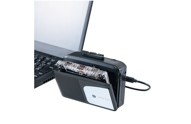 ナカバヤシ、PC接続でデジタル化できるUSB Type-C搭載カセットプレーヤー「UCP-CA001」