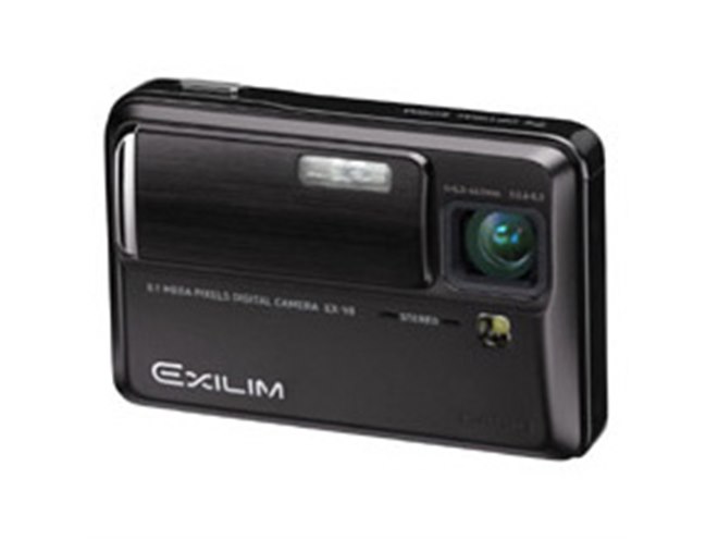 カシオ　EXILIM EX-V8 コンパクトデジタルカメラ カシオ、薄型デジカメ「EX-V8」ブラックモデル - 価格.com