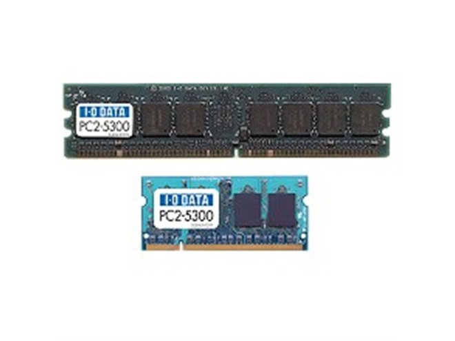 アイ・オー、2枚組のMac用DDR2-800メモリなど - 価格.com