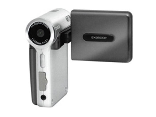 【動作良好】廃盤　自撮　exemode デジタルムービーカメラ DV535 エグゼモード、500万画素CMOS搭載MPEG-4カメラ