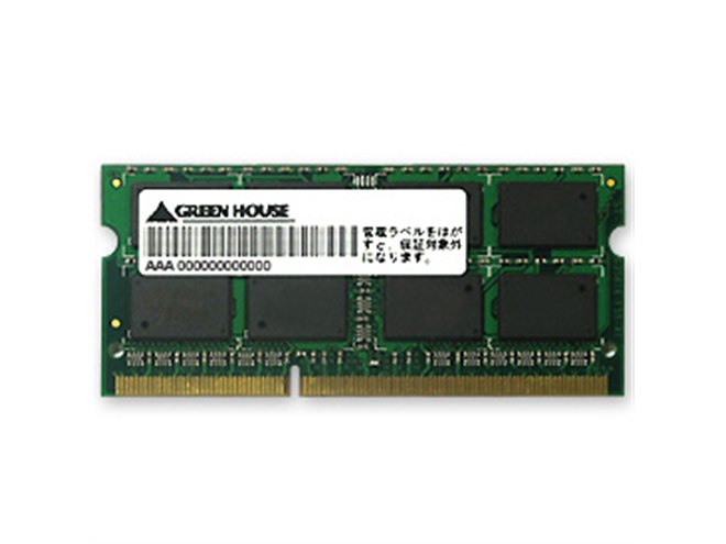 グリーンハウス、ノート用DDR3-1066メモリー - 価格.com