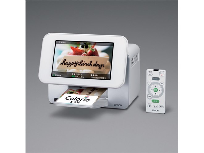(未使用･未開封品)　旧モデル エプソン Colorio me コンパクトプリンター E-600 7.0型TFTカラー液晶 デジタルフォトフレーム機能 og8985z 旧モデル エプソン Colorio me コンパクトプリンター E-600 7.0