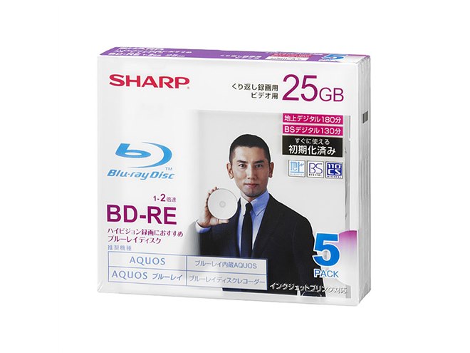 シャープ、初期化済みBD-R/BD-REメディアを発売 - 価格.com