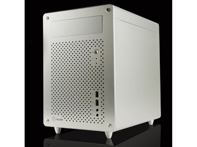 キューブ型PCケース abee acubic cp715 シルバー acubic キューブ型PC