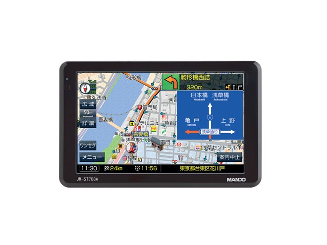 A.I.D.、ワンセグ内蔵&タッチパネル採用の7型PND - 価格.com