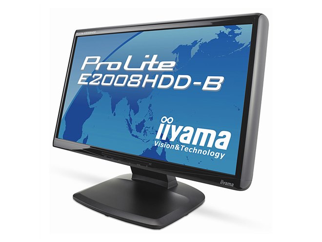 イーヤマ ProLite E2008HDD 液晶モニター iiyama、Ecoパネル搭載20型