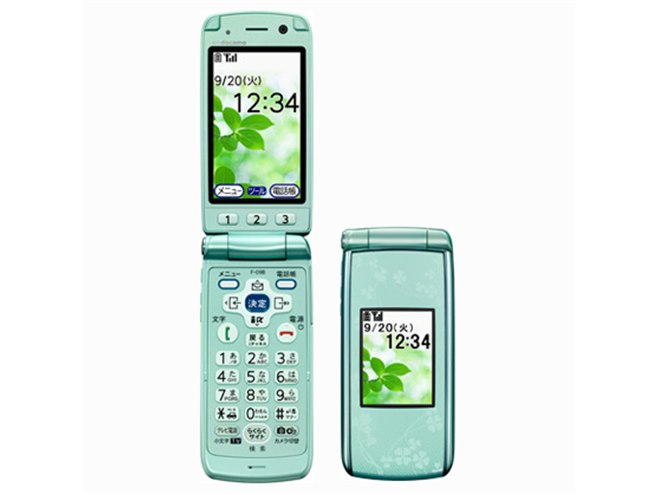 ドコモ、防水・防塵の「らくらくホン7」に新色 - 価格.com