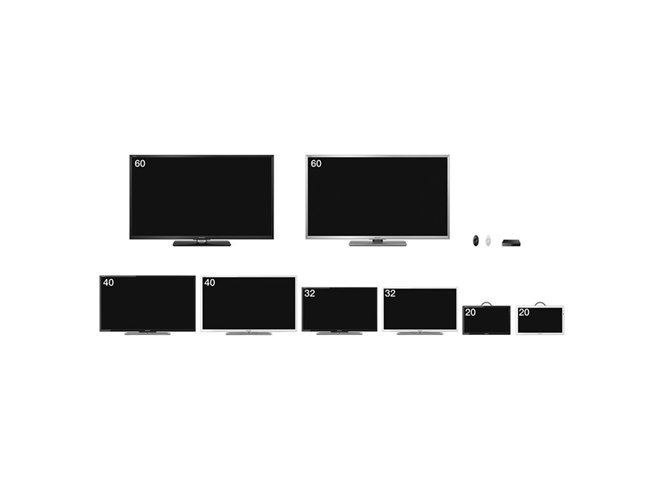 シャープ、60V/40V型も選べる「フリースタイル AQUOS」 - 価格.com