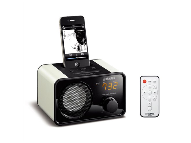 YAMAHA iPhone スピーカー ヤマハ、クロック機能塔載のiPhoneドッグスピーカー - 価格.com