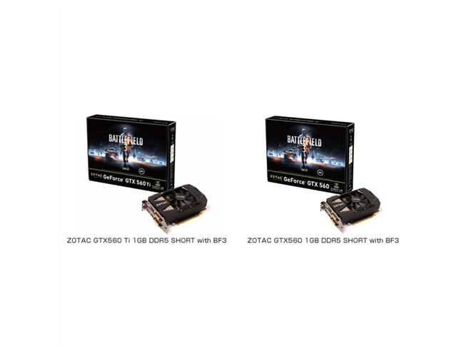 ZOTAC、「BATTLEFIELD 3」のクーポン付きのビデオカード - 価格.com