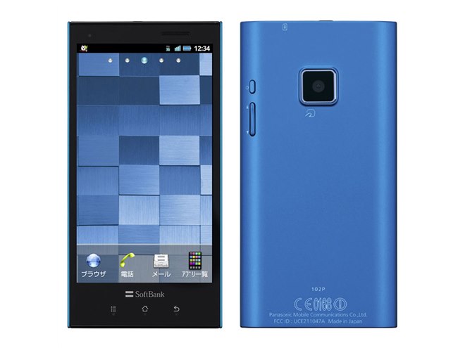 ソフトバンク、有機EL搭載の薄型・防水スマホ「102P」を3/23発売