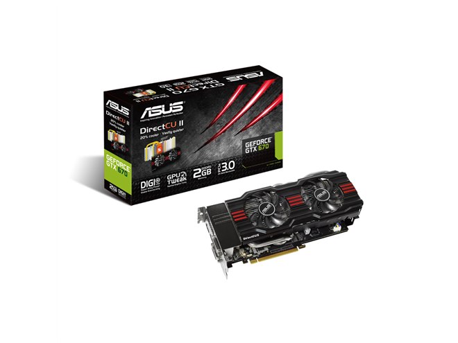 ASUS、「DIGI+VRM」を備えたGeForce GTX 670搭載ビデオカード2