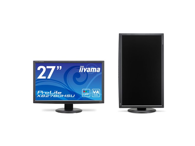 iiyama、昇降・ピボット機能対応のVAパネル採用27型フルHD液晶 - 価格.com
