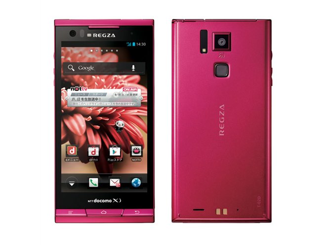 ドコモ、Xi&NOTTV対応「REGZA Phone T-02D」の予約を7/21より開始