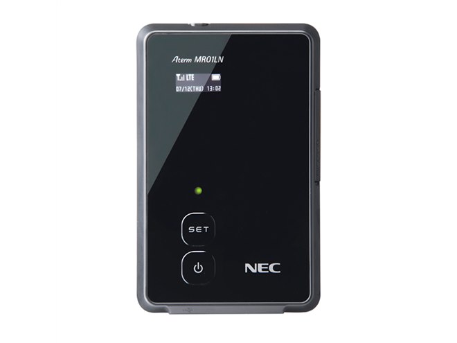 NEC、月額3980円からの「BIGLOBE LTE」に対応したモバイルルーター