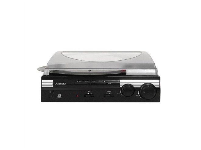 【geanee】ジーニー PCリンク付 レコードプレイヤー TT-182NNPC レコード ステレオスピーカー 動作確認済 美品 33/45回転対応 Y1004 懐かしのレコードを再生しながらデジタル変換！ PCリンク付レコード