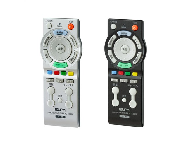ELPA、TVメーカー18社に対応したリモコン3機種 - 価格.com ELPA、TVメーカー18社に対応したリモコン3機種 - 価格.com