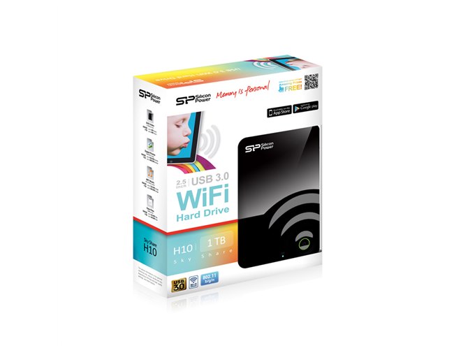 シリコンパワー Wi-Fi対応HDD Sky Share H10 1TB シリコンパワー、Wi-Fi搭載の外付けHDD「Sky Share H10」 - 価格.com