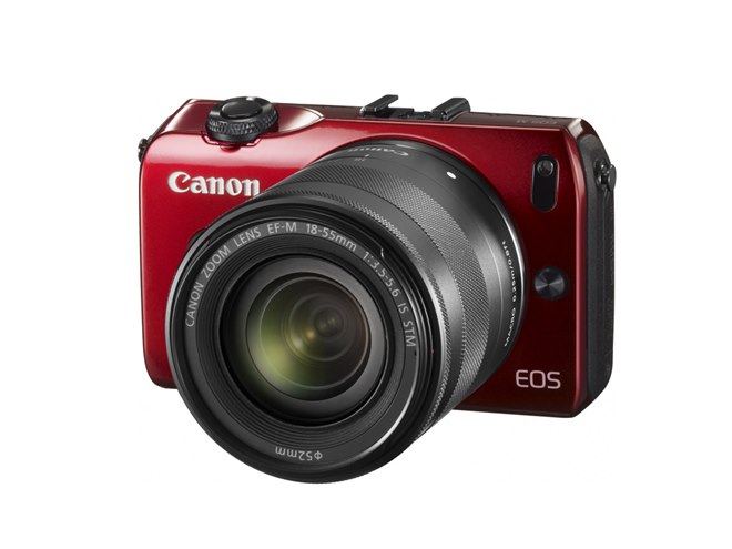 キヤノン、EOS Mレンズキットにホワイトとレッドボディのモデル