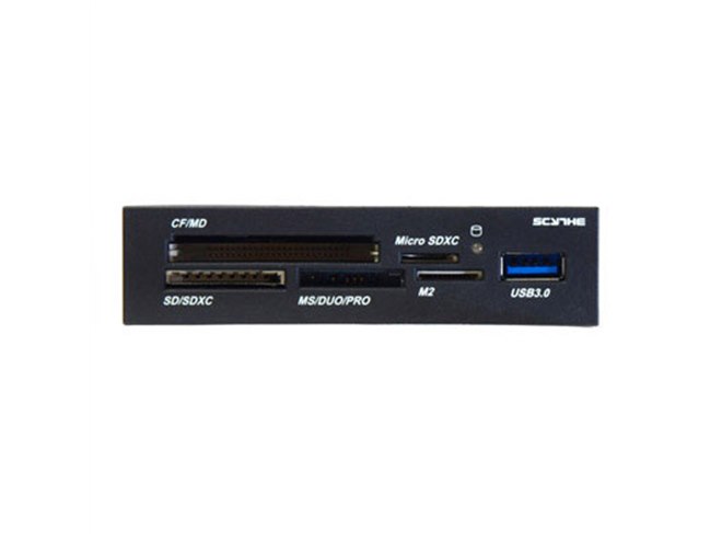 サイズ、3.5インチベイ内蔵型のカードリーダー「鎌リーダー USB3.0